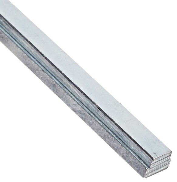 KEYSTEP075X100X12000Z 12" ZINC STEEL STEP KEYSTOCK 3/4" X 1" X 12"